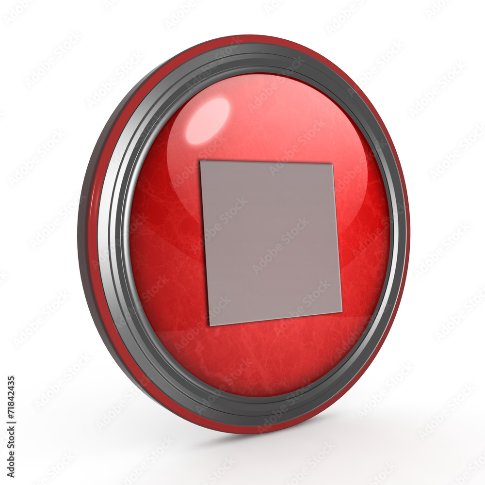 stop circular icon on white background stop circular icon on white background