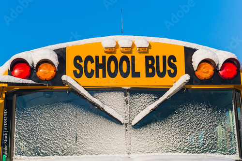 Winter School Bus