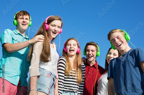 Six Happy Teens Laughing © Scott Griessel