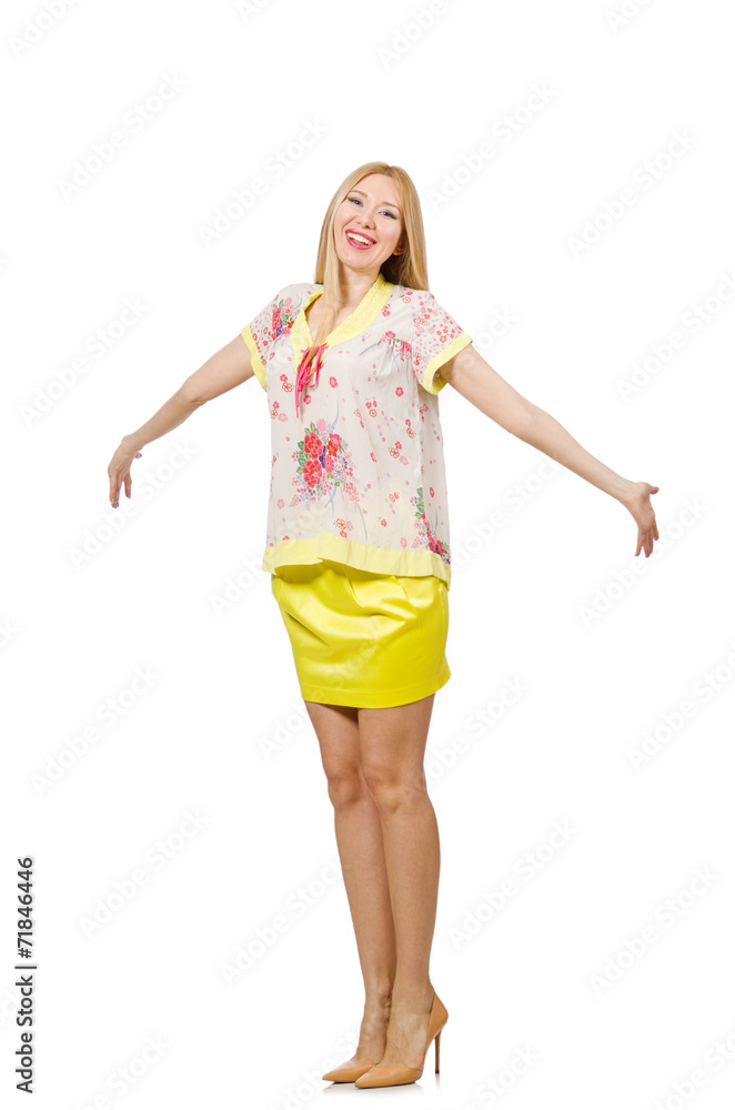 Young woman in fashion concept Young woman in fashion concept