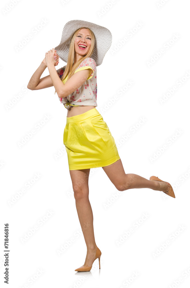 Young woman in fashion concept Young woman in fashion concept