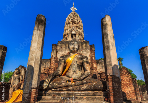 Cuadro en lienzo Si Satchanalai Historical Park in Sukhothai province of Thailand