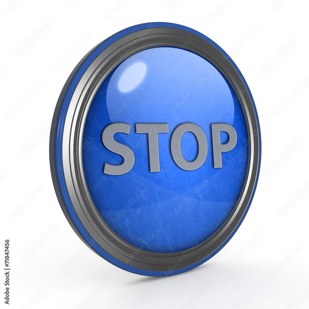 stop circular icon on white background stop circular icon on white background
