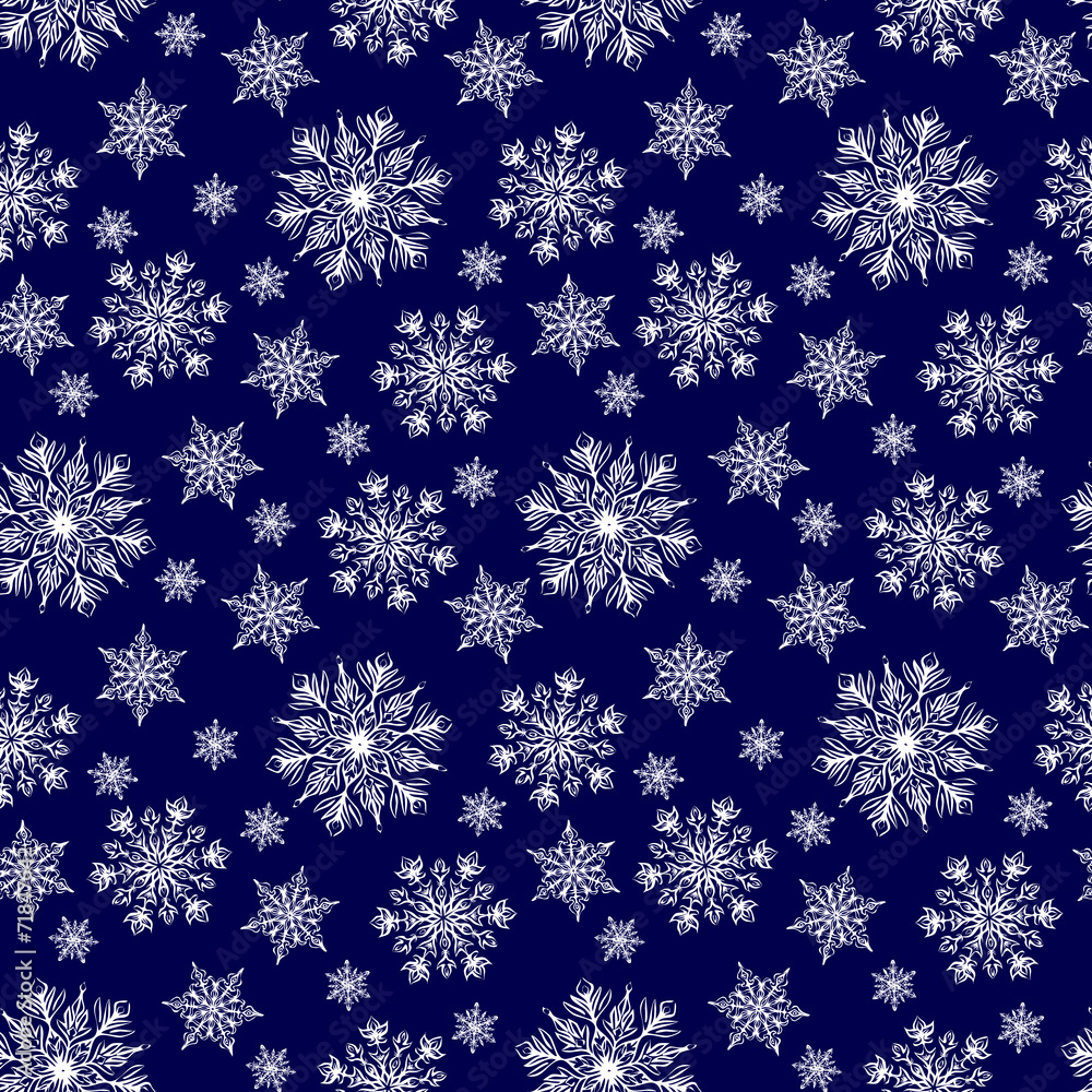 Seamless winter background Seamless winter background
