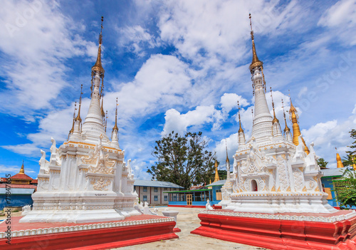 Pagoda at Inle lake in Shan state, Myanmar photo