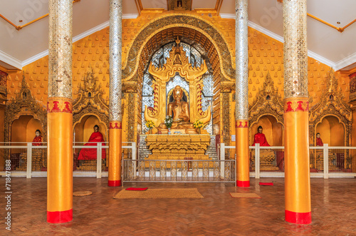 Buddha at pagoda, Inle lake in Shan state, Myanmar photo