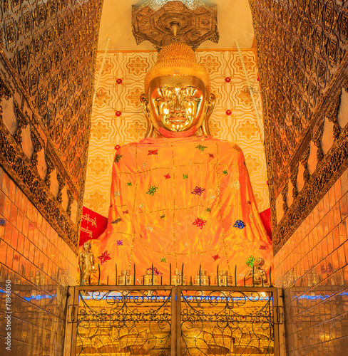 Buddha at pagoda, Inle lake in Shan state, Myanmar photo