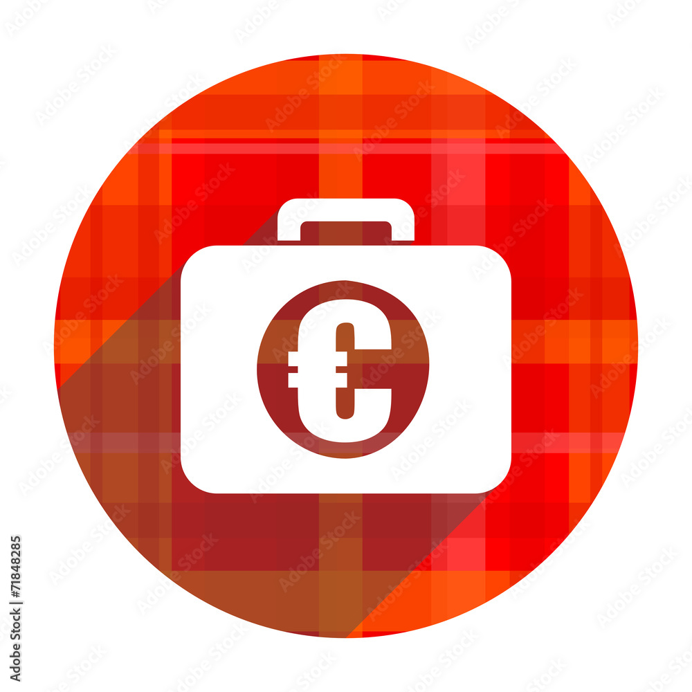 financial red flat icon isolated financial red flat icon isolated
