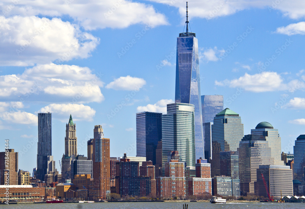 beautiful view of lower Manhattan from Jersey