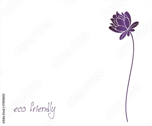 water lily , Buddha, Eco friendly business logo design