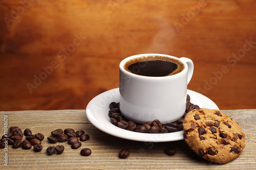 Coffee and sweet cookies