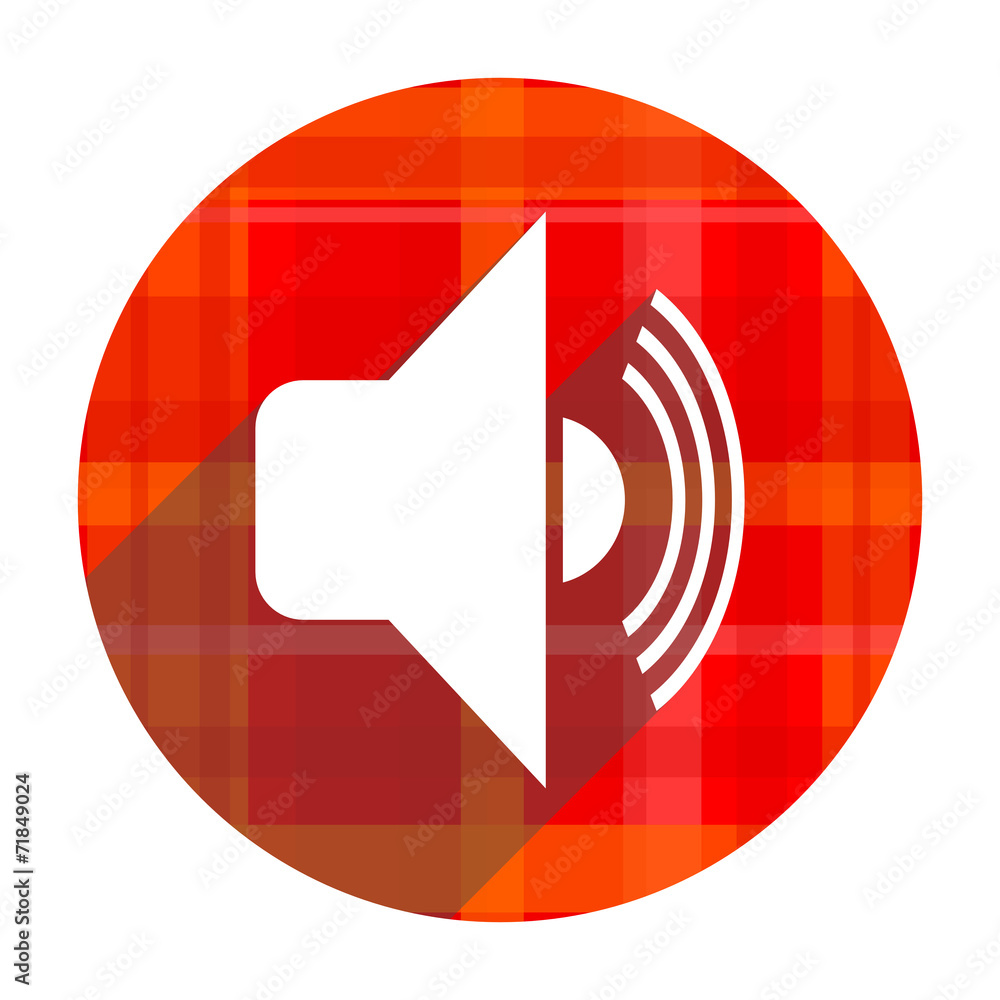volume red flat icon isolated volume red flat icon isolated
