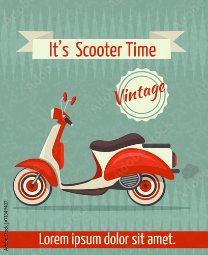 Scooter retro poster