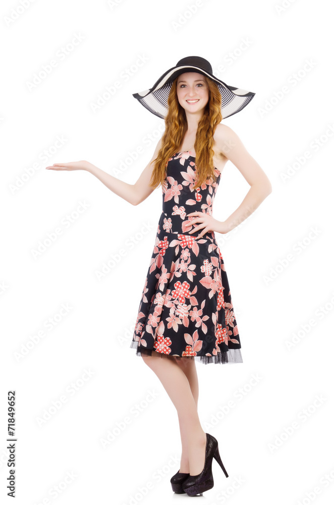 Woman isolated on the white background Woman isolated on the white background