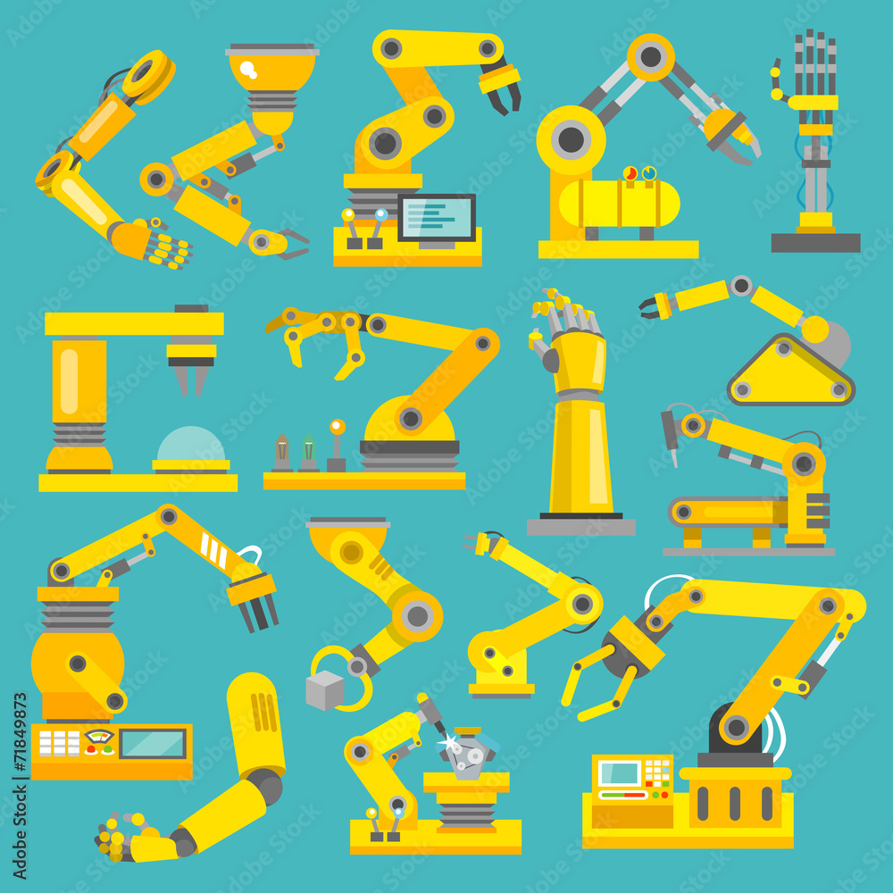 Robotic arm flat Robotic arm flat