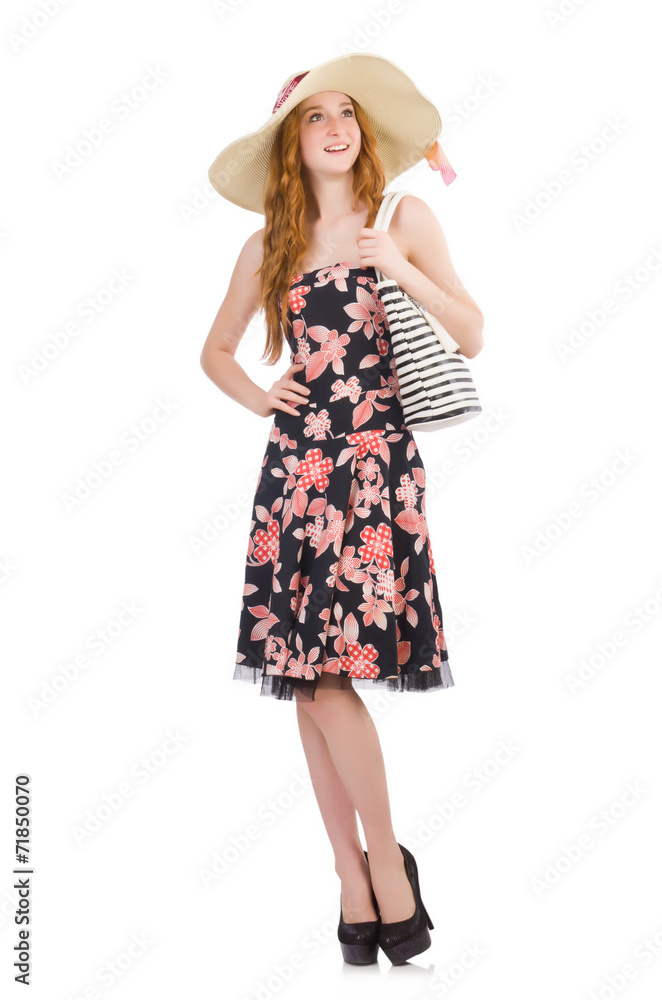 Woman with bag in fashion concept Woman with bag in fashion concept
