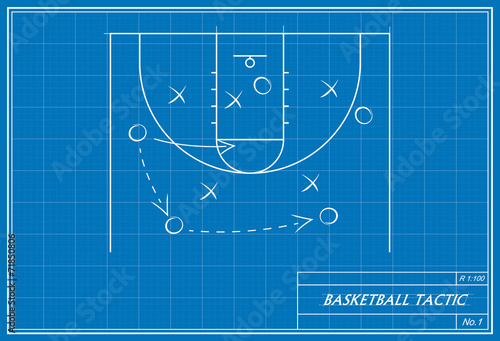 basketball tactic on blueprint
