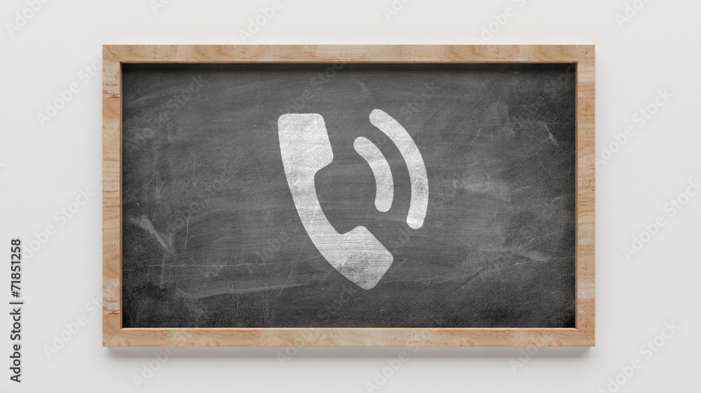 Fototapeta premium Blackboard Contact Icon