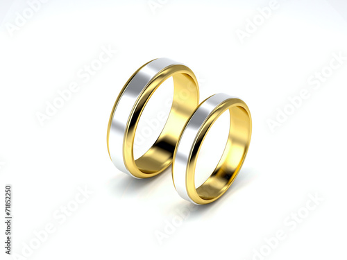 Gold wedding rings