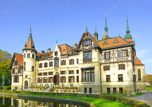 Принти на полотні Fabulous castle Lesna, Zlin, Czech republic