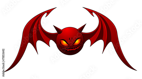 Canvas Print Evil Bat