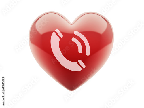 Heart Contact Icon