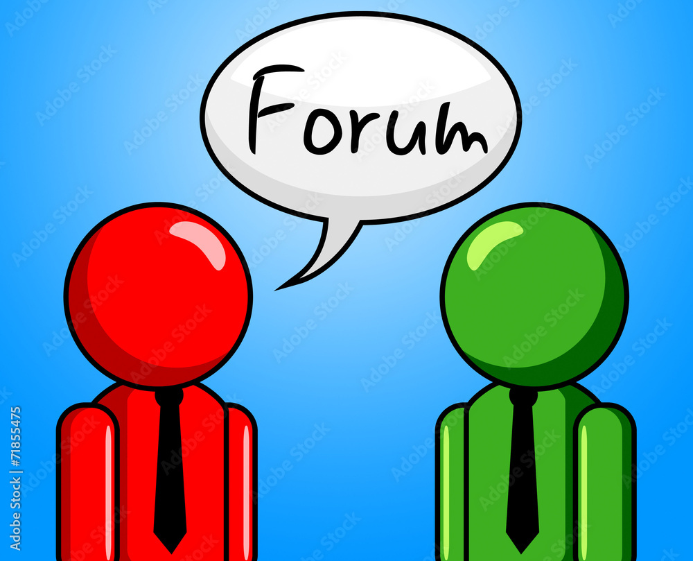 Online Forum Represents Social Media And Communication Online Forum Represents Social Media And Communication