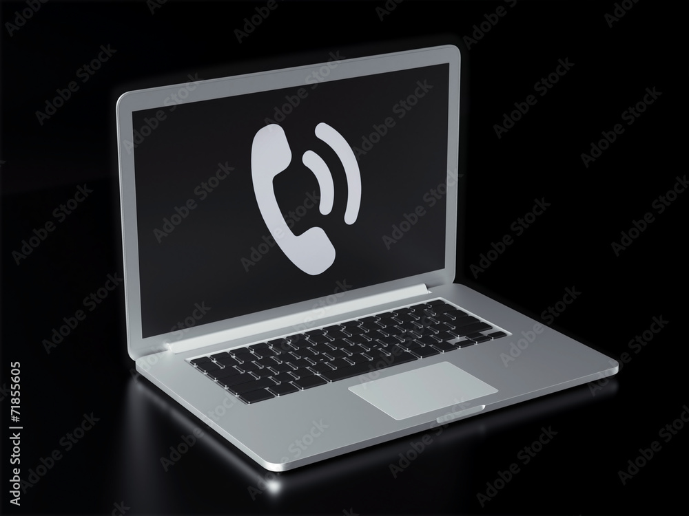 Laptop Contact Icon Laptop Contact Icon