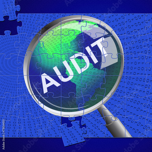 Photos Audit Magnifier Means Auditor Searches And Magnify