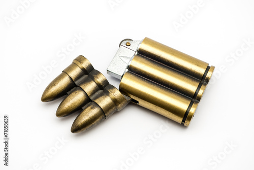 Bullet Shaped Lighter, opened