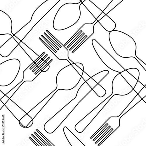 cutlery menu design