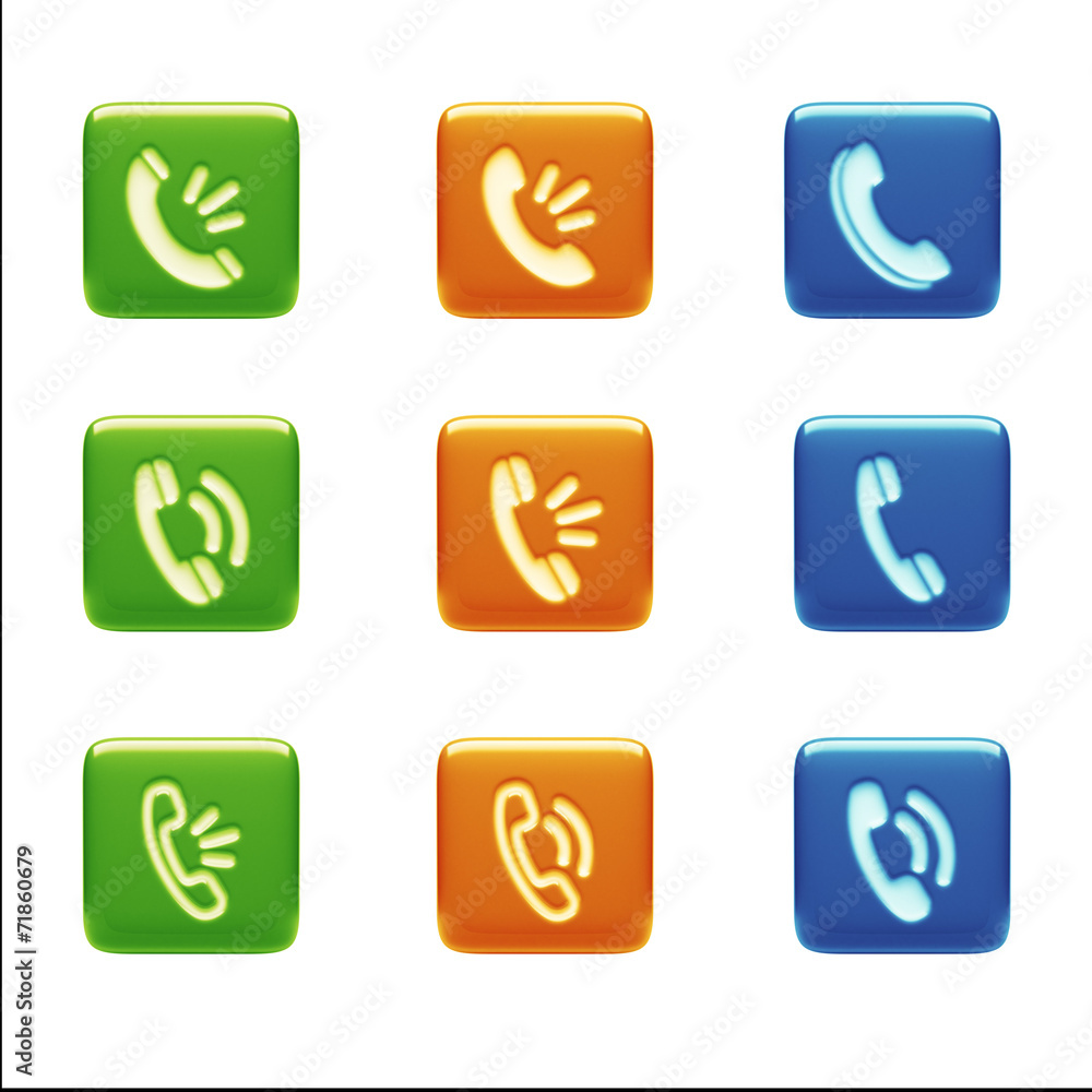 Contact Icons isolated on white Contact Icons isolated on white