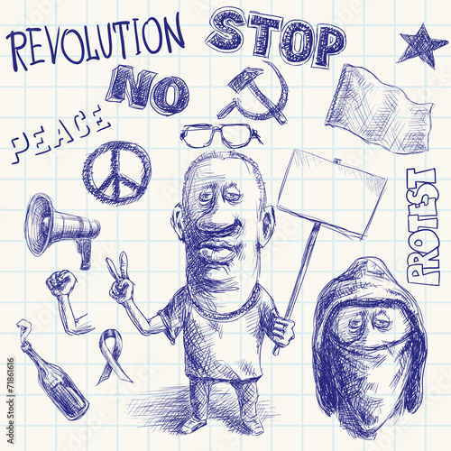 Protest doodle