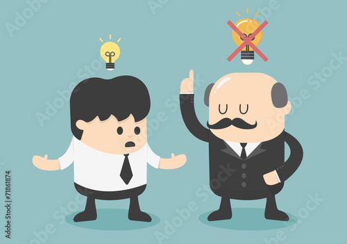 Boss dislike the ideas