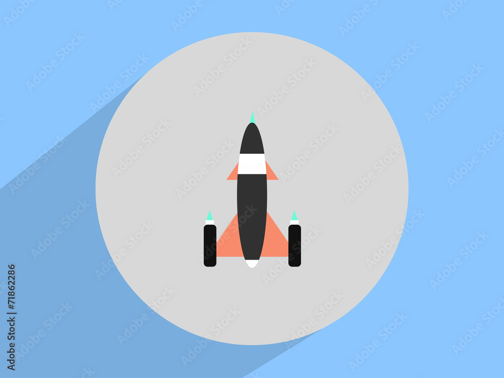 Rocket ,Flat design style Rocket ,Flat design style
