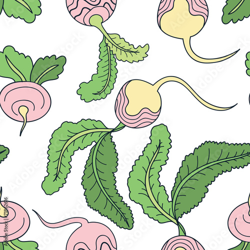 Vegetables seamless pattern