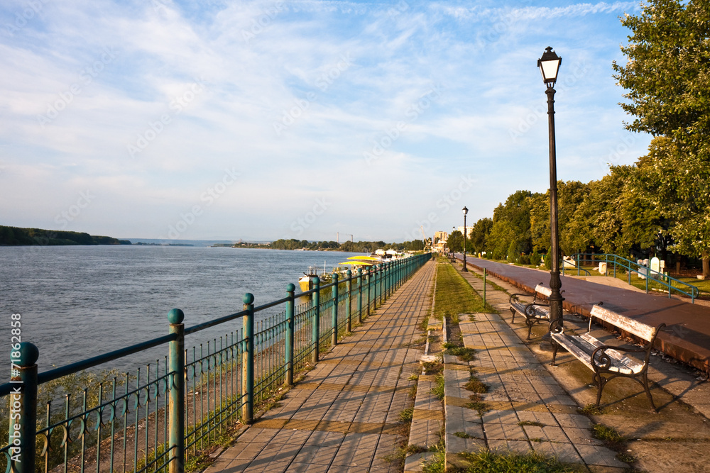 Vidin Riverwalk along the Danube