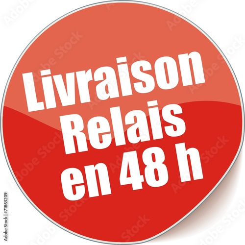 étiquette livraison relais en 48 h