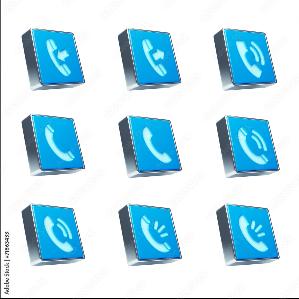 Contact Icons isolated on white Contact Icons isolated on white