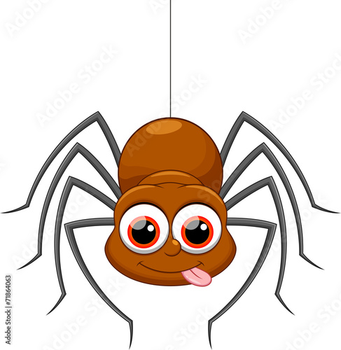 Cute spider cartoon