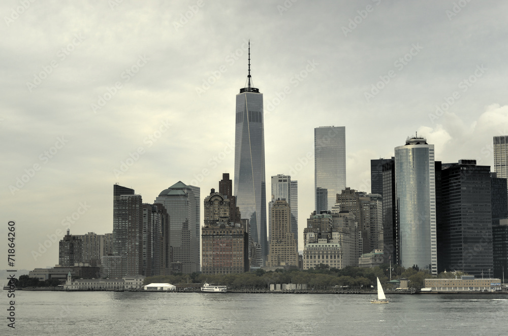 Fototapeta premium View of Downtown Manhattan, New York