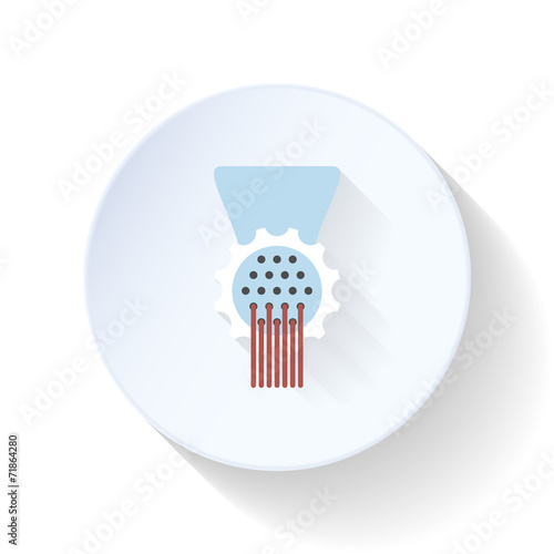 Meat-mincer flat icon