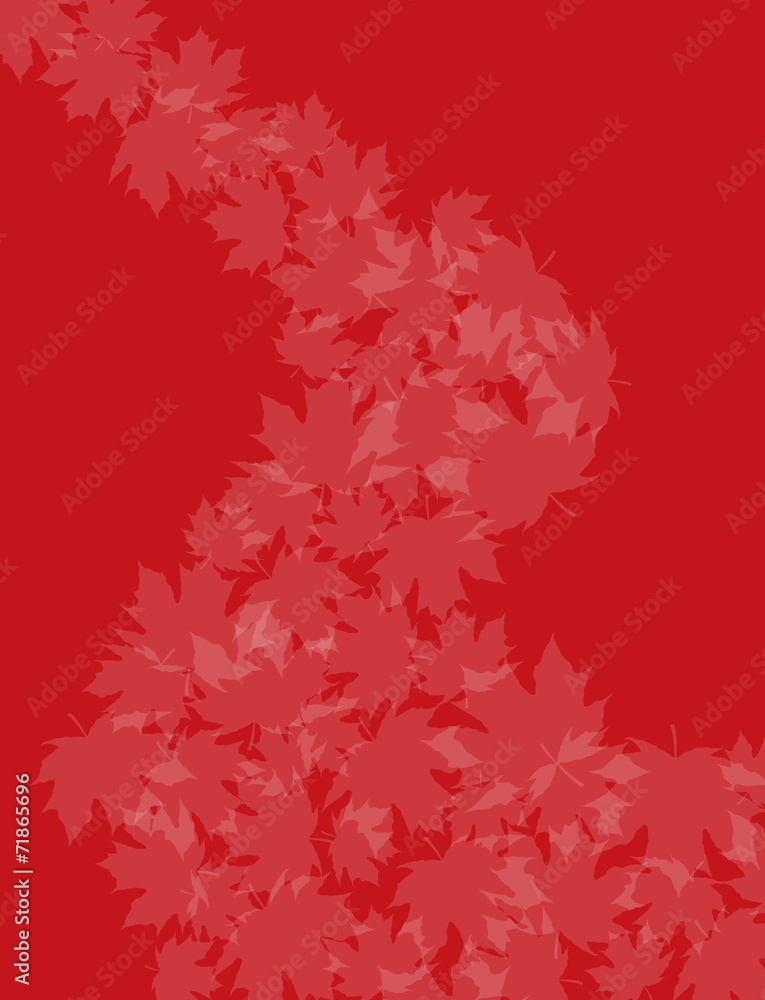 Red Swirling leaves