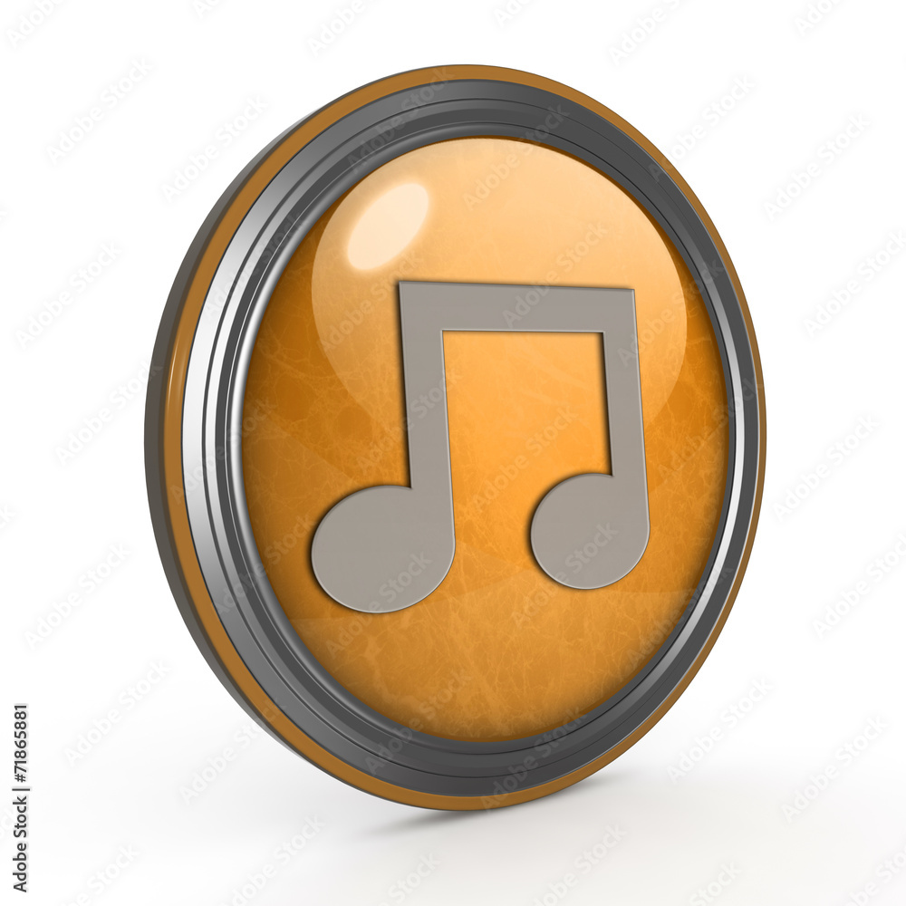 music circular icon on white background music circular icon on white background