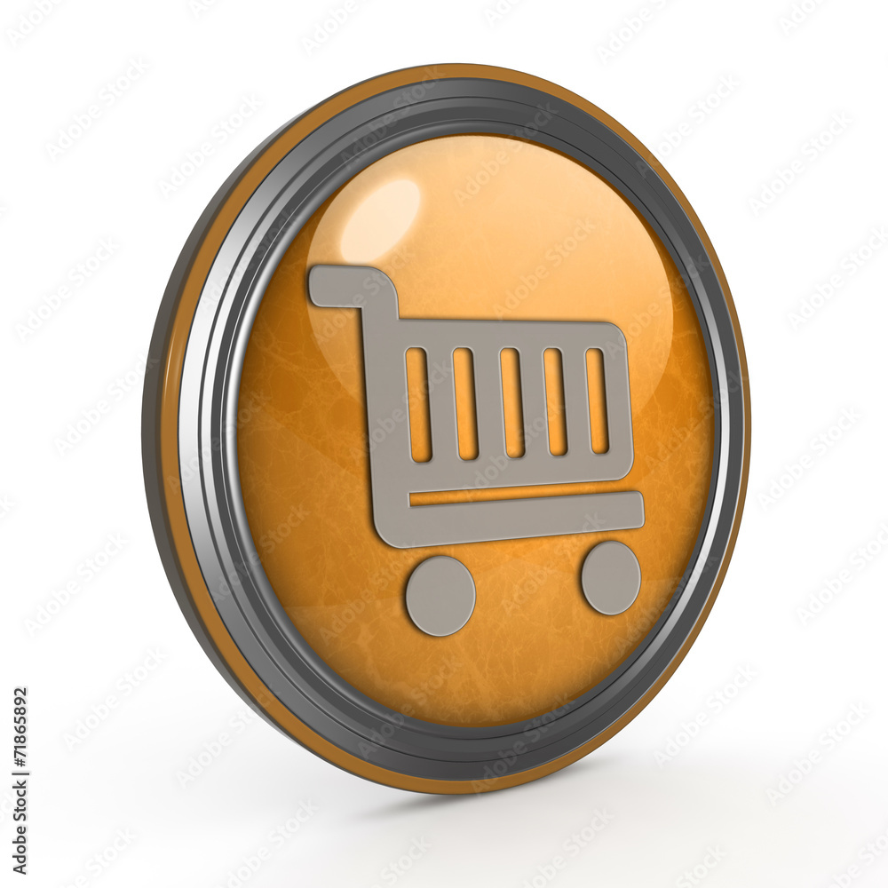 shopping cart circular icon on white background shopping cart circular icon on white background