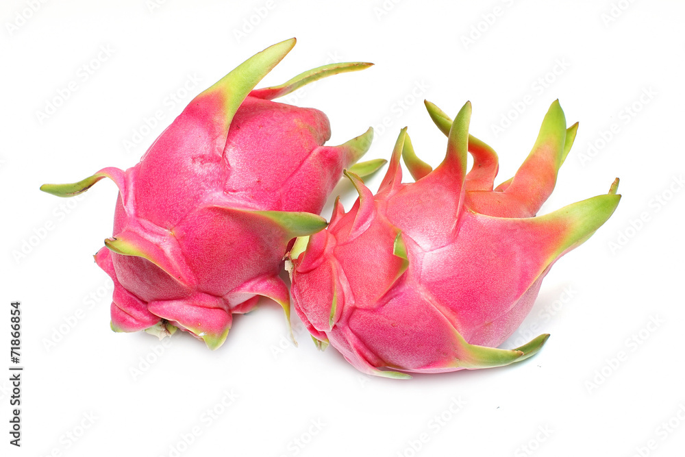 dragon fruit isolated on white background. dragon fruit isolated on white background.