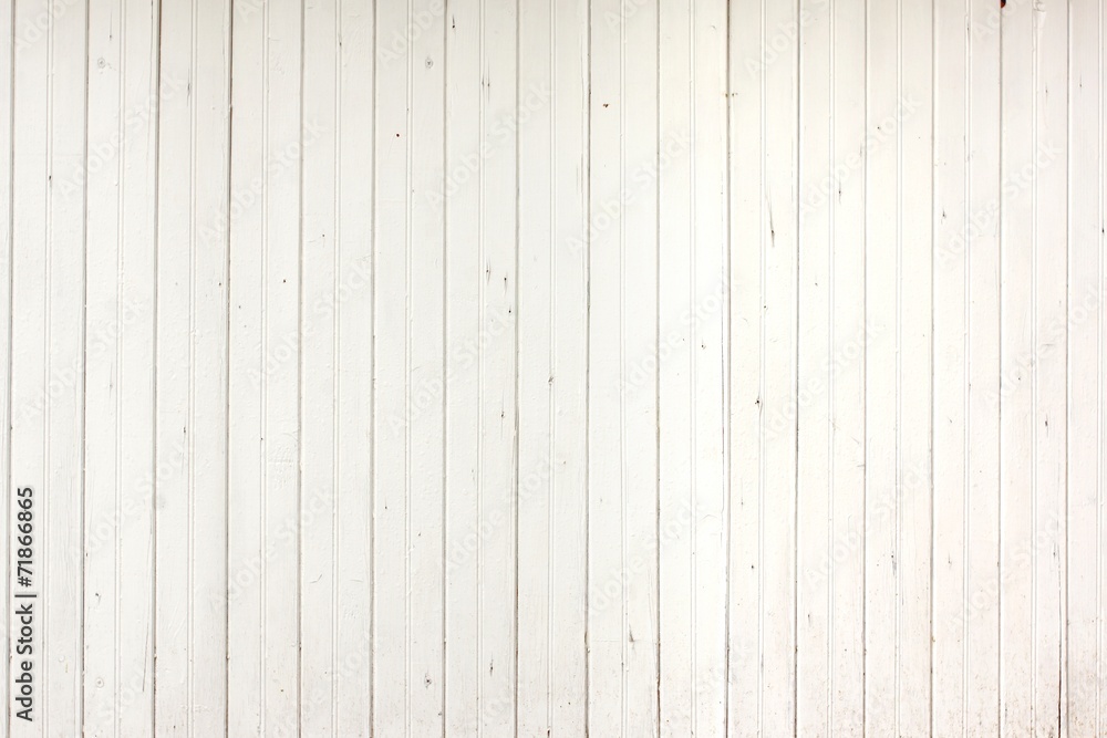White Wood Planks Panel
