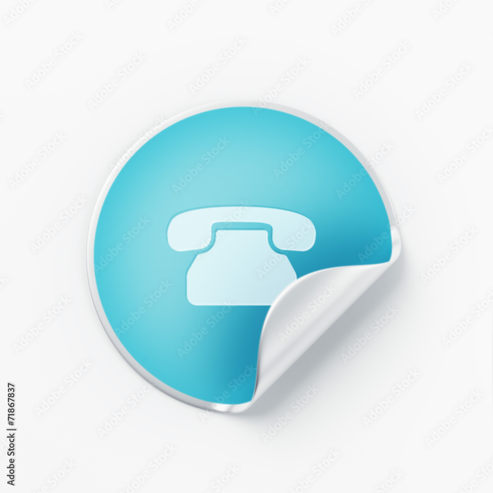 Fototapeta premium Label Contact Icon