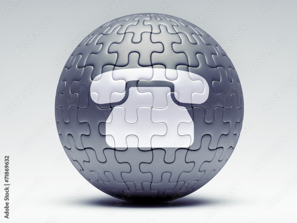 Puzzle Contact Icon Puzzle Contact Icon
