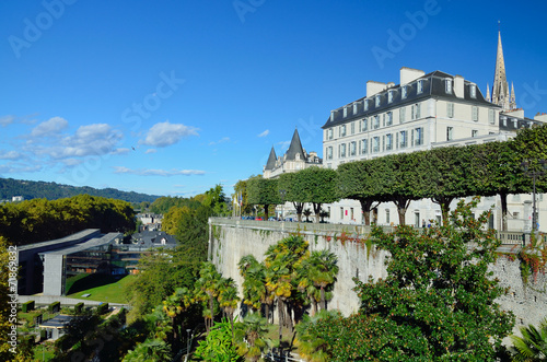 Autumn view of the French city Pau photo